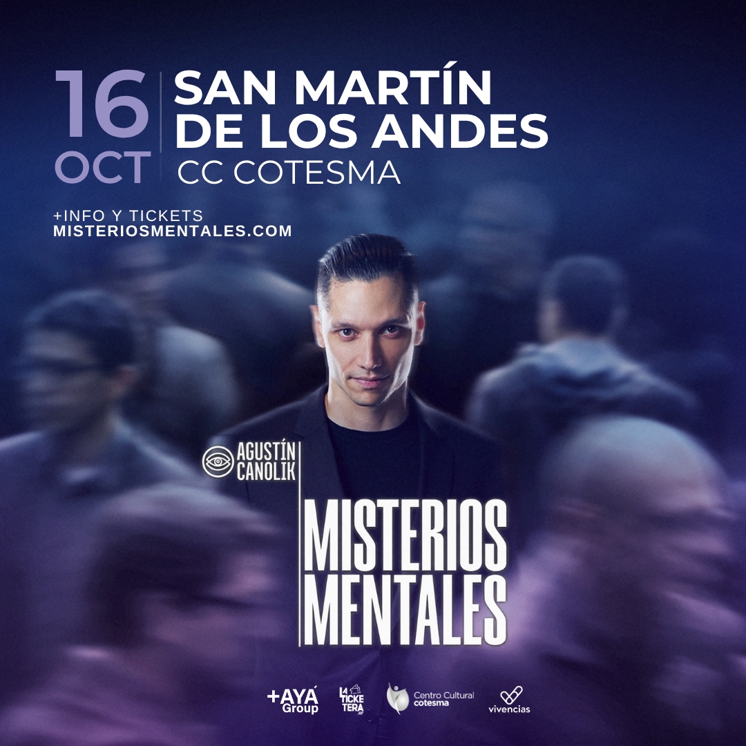 MISTERIOS MENTALES - AGUSTIN CANOLIK EN SAN MARTIN DE LOS ANDES